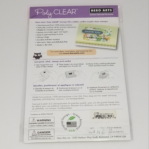 Hero Arts New and Lightly Used Clear Photopolymer Stamp Sets- Flowers~ Birthday~ - Picture 15 of 16